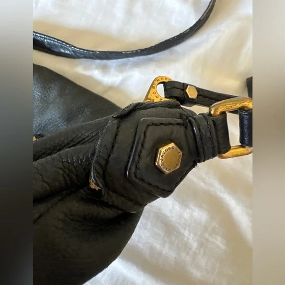 Marc by Marc Jacobs Classic Q Natasha Black Leather Crossbody Bag - Picture 8 of 15